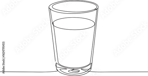 Elegant Buttermilk Illustration: A Minimalist Line Art Depicting