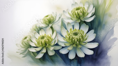 Elegant Bouquet of Fresh White Lily Flowers – Isolated on White Background, Minimalist Floral Arrangement, Wedding Decoration, High-Resolution Botanical Still Life