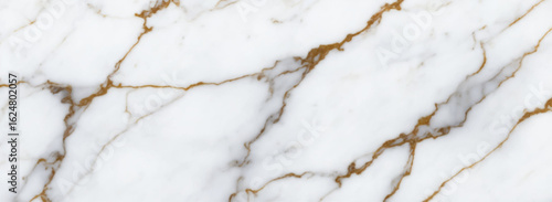Luxurious white Carrara statuaries marble texture background. Calacatta glossy marble with golden streaks. Luxury White Gold Marble texture background vector. Luxurious floor marbling texture design.