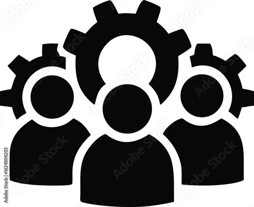 Operations icon vector. workflow illustration sign. work flow symbol. automate logo.
