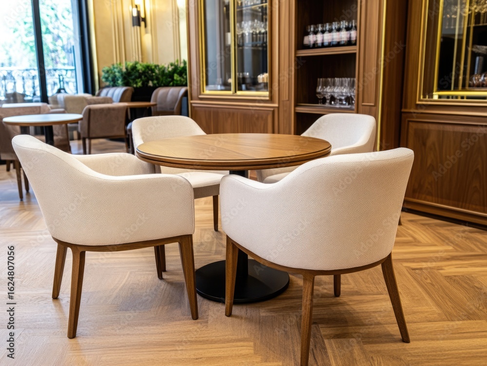 Fototapeta premium Stylish Furniture Arrangement in Modern Lobby