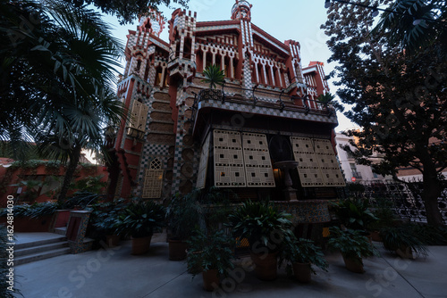 Barcelona Art Nouveau Museums, Spain. (Arquitectura modernista). Casa Vicens, Barcelona.