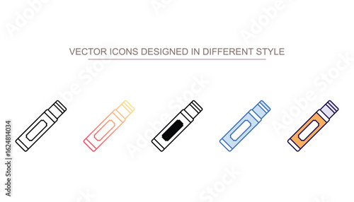 Chewing Gum icon design with white background stock illustration