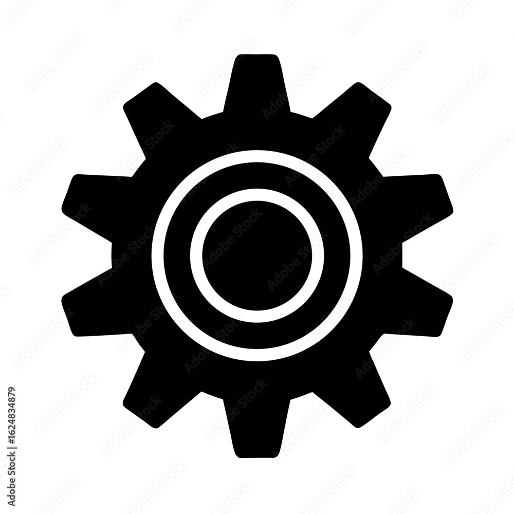 Proof of Work Cog Network Icon Vector Illustration Proof of Work Cog Network Icon Vector Illustration