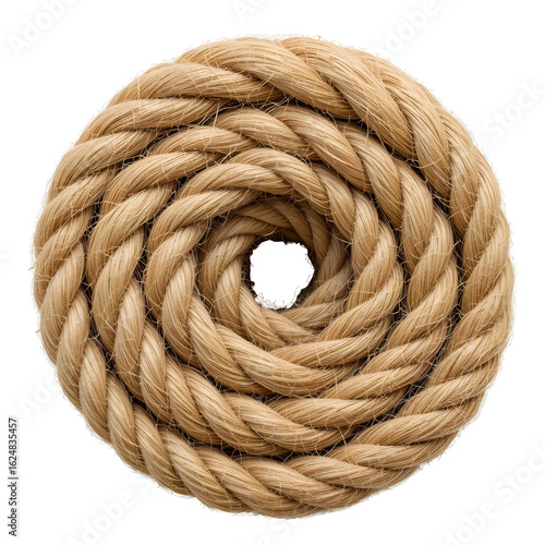Natural Coiled Jute Rope - Rustic Texture for Crafts, Nautical & Farmhouse Decor