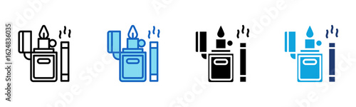 Lighter icon Multi Style Vector Illustration
