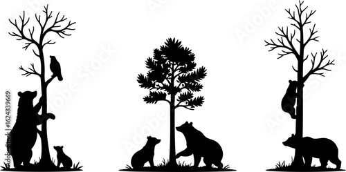 Dog Silhouettes Collection vector bundle