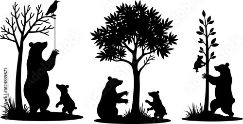 Dog Silhouettes Collection vector bundle
