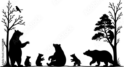 Dog Silhouettes Collection vector bundle
