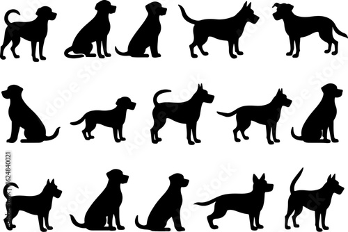 Dog Silhouettes Collection vector bundle