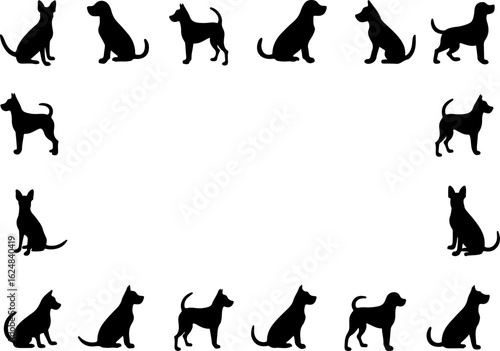 Dog Vector Silhouettes Collection bundle