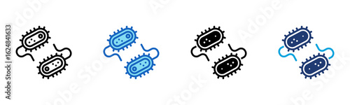 Microorganism icon Multi Style Vector Illustration