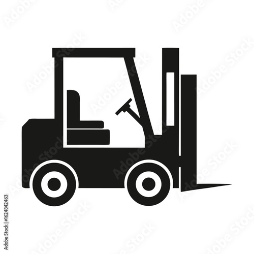 Forklift Truck Silhouette