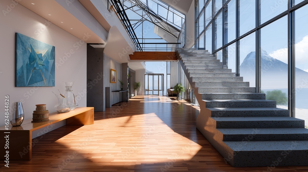 Obraz premium A modern house designed 