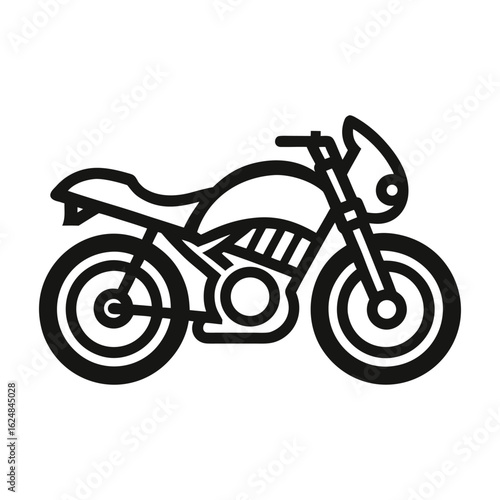 Off-Road Motorcycle Vector