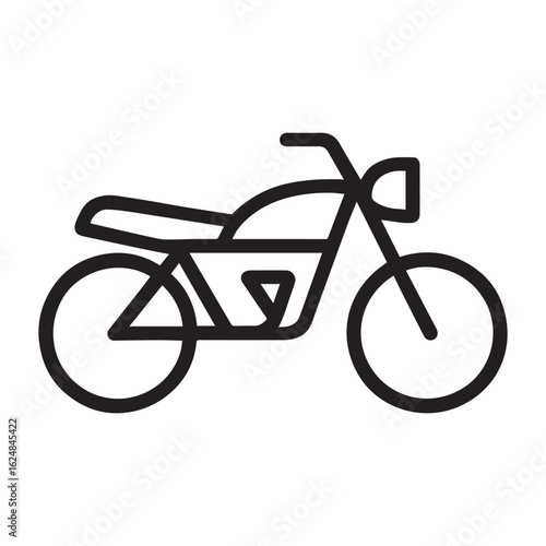 Cruiser Motorcycle Vector