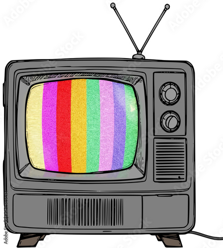 retro tv set