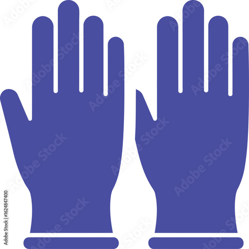 Purple Glove Icons: Clean Minimal Design