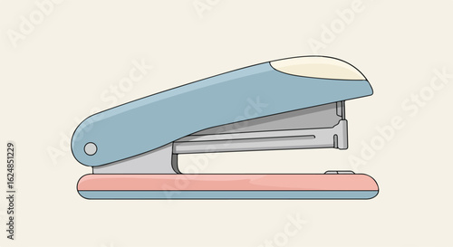 Side view stapler on a background for office supply concepts or graphic use