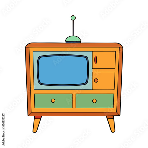 retro tv set