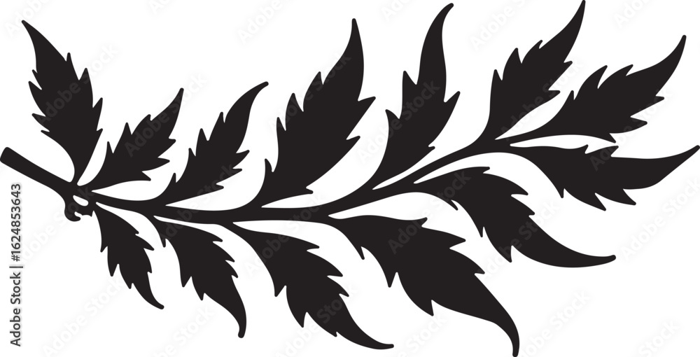 Obraz premium This elegant Leaf and Branch Botanical Napkin Holder design