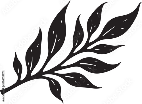 This elegant Leaf and Branch Botanical Napkin Holder design 