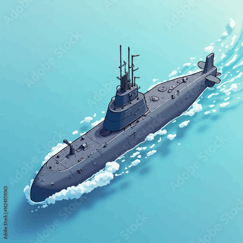 super cool war submarine design