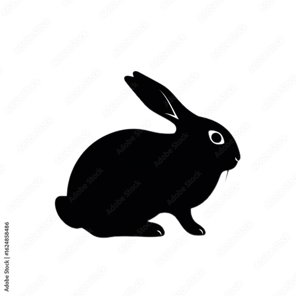 Obraz premium rabbit sitting vector illustration design