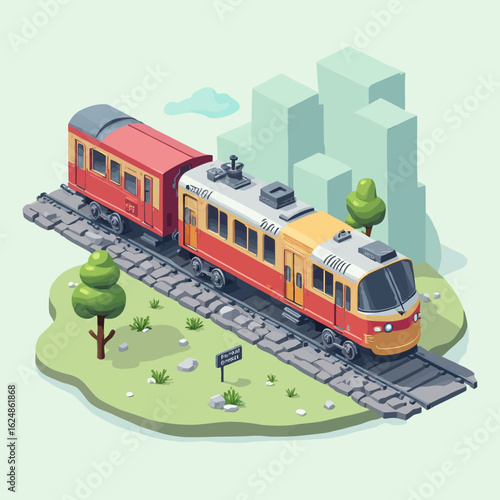 cute 3D train design very cool