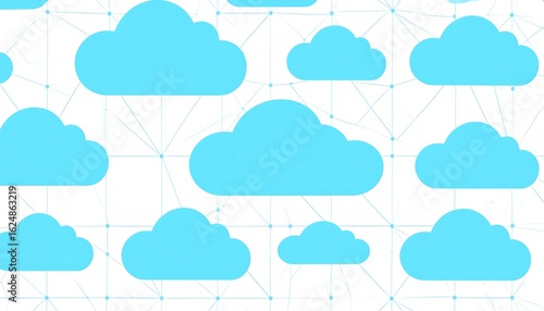Cloud network graphic design