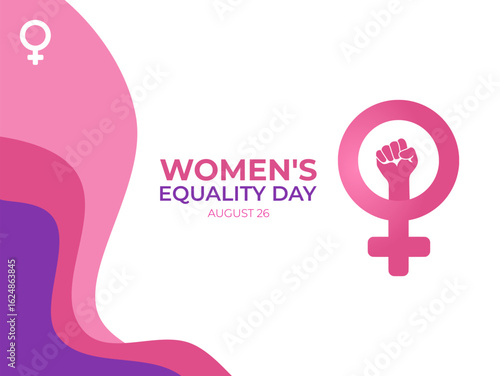 Vector graphic of Women’s Equality Day for Women’s Equality Day celebration.