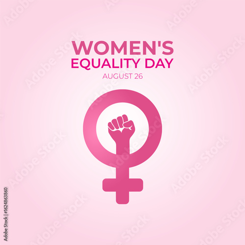 Vector graphic of Women’s Equality Day for Women’s Equality Day celebration.