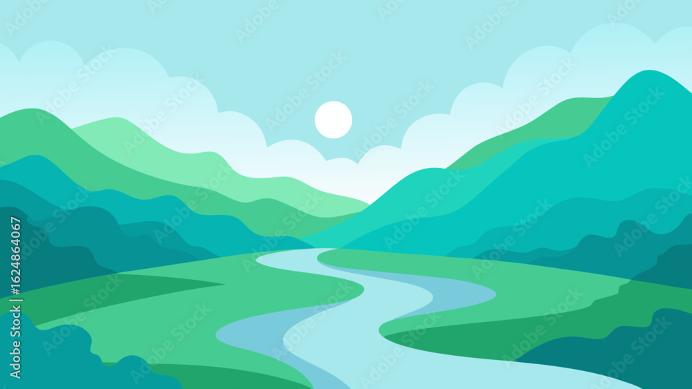 Obraz premium landscape with mountains