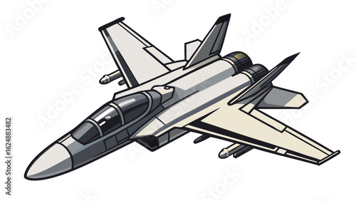 military jet airplane eps vector