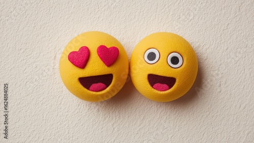 Adorable Emoji Eggs: Happy Valentine's Day Decor, Cute Expressions, Festive Easter Design