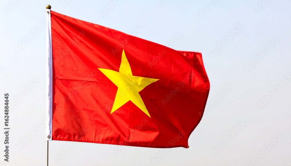 Naklejka premium waving national flag of china