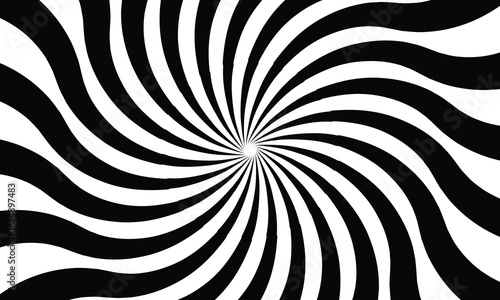 Sunburst background. Black and White Radial Pattern