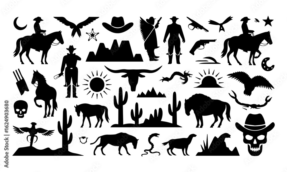 Fototapeta premium farm animals collection