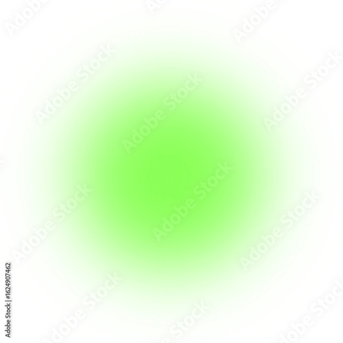 Green circular gradient blurred halo