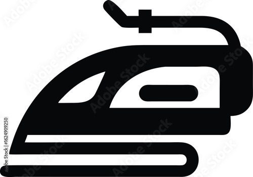 electric iron machine silhouette