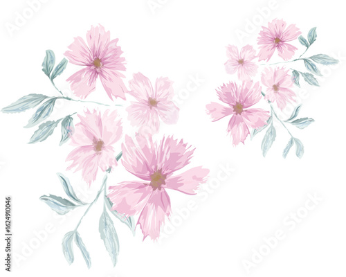 positive motivational inspiration watercolor flower	
