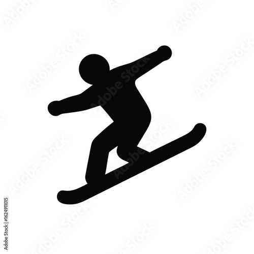 Silhouette of a snowboarder performing a jump