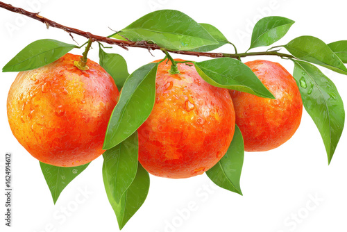 Harvesting fresh oranges citrus grove food photography nature close-up. Isolated on transparent background, png.