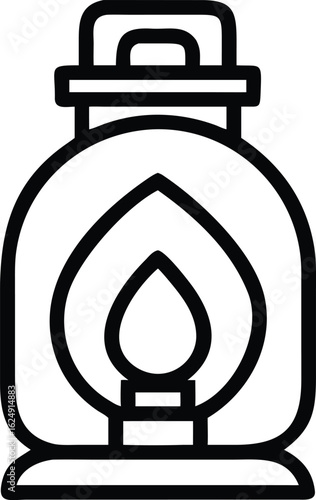 kerosene line art