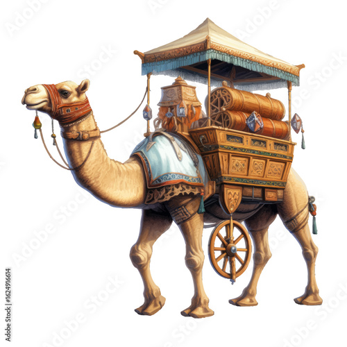 camel on the white background