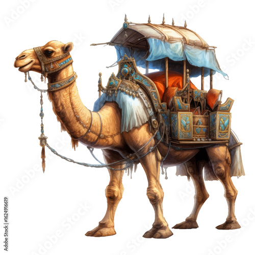 camel on the white background