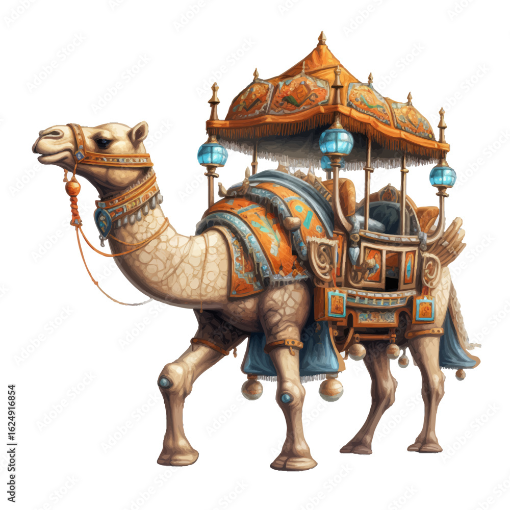 Naklejka premium camel in the desert