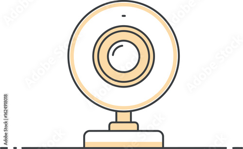 Isolated webcam vector illustration for video conference