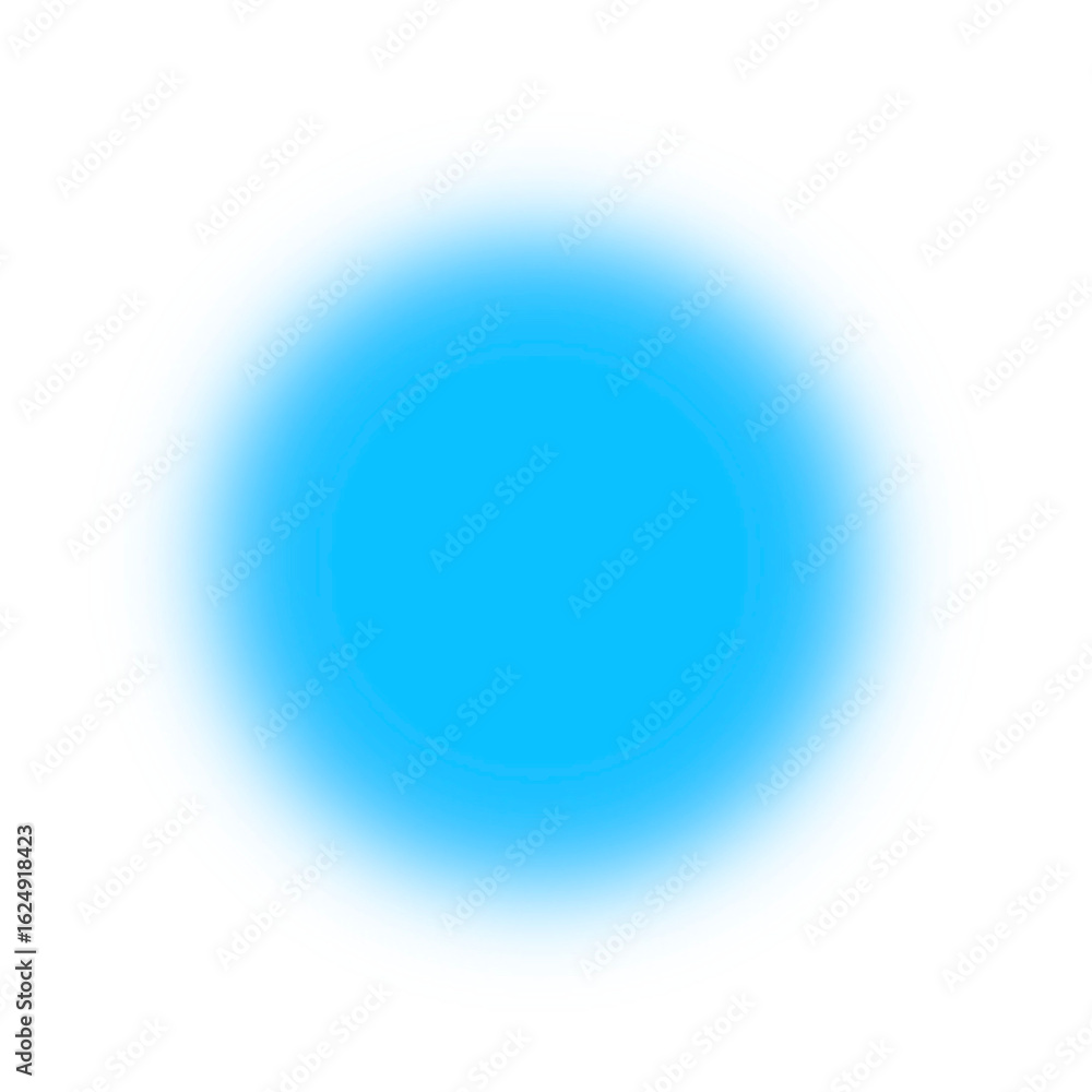 Fototapeta premium Blue circular gradient blurred halo