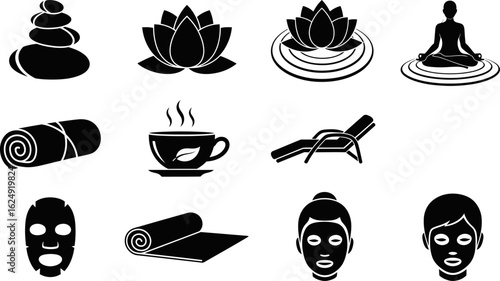 Spa wellness relaxation zen meditation yoga beauty treatment